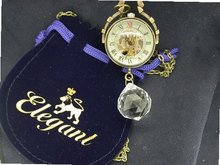 uPrecision Time Direct Steampunk Sphere Time Capsule 17 Jewel Ladies Mechanical Pendant . 
