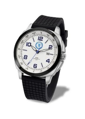 Premiership Football Quartz with White Dial Analogue Display and Black Plastic or PU Strap GA3735