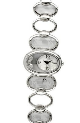 Prima Classe PCD 876/FM Stainless Steel Oval Silver Geo-Design