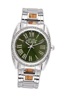 Prima Classe PCD 946S/ZM Round Stainless Steel Green Dial Crystal