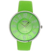 Prince London Jumbo Dial Green Strap Ladies PI-2016