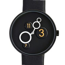 40mm, Moon Crater Leather Band