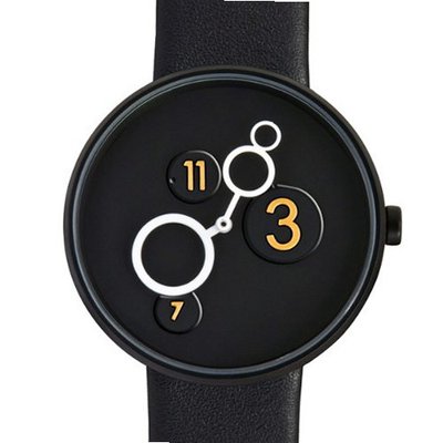 40mm, Moon Crater Leather Band