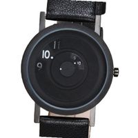 NEW 40mm, BLACK STEEL Reveal Leather Band