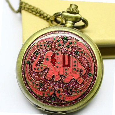 3 Colors Archaize Personality Fashion Pocket With Elephant Pattern