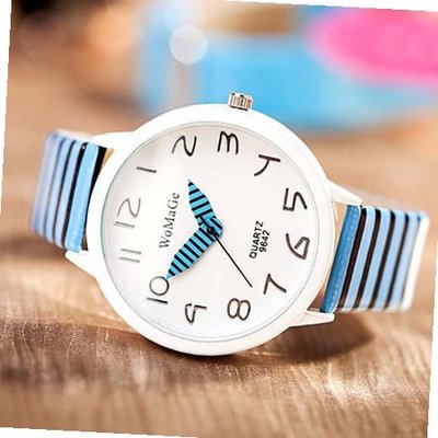 6 Colors Womage Personality Fashion Cartoon Pencil Pointer Zebra-stripe Girls