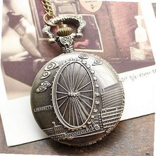 Big Size Vintage Sweater Necklace London Ferris Wheel Pocket