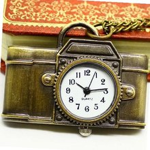 Birthday Gift Retro Style Bronze Camera Pocket Necklace Accessories