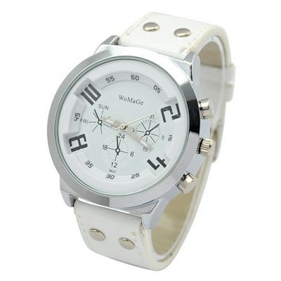 Fashion Quartz Leather Band Wrist White - JUST ARRIVE!!!