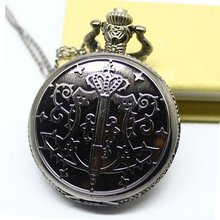 High Quality Long Chain Vintage Necklace Black Deacon Large Pocket