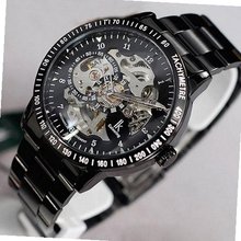 IK98226 Tungsten steel Silver Skeleton Self-winding Mechanical