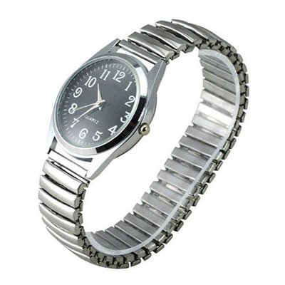 New Metal Hinge Band Quartz Movement Wrist - Silver - JUST ARRIVE!!!