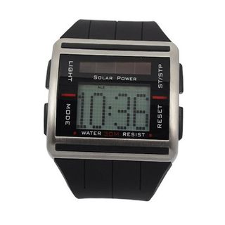 Sport Digital Solar Power Binary with Scrolling Time Black - JUST ARRIVE!!!