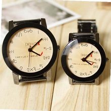 Unique Vintage Design Numerals Equations Round Dial Couple