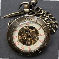 uProsperous Antique Classic Bronze Pendant Mechanical Pocket 