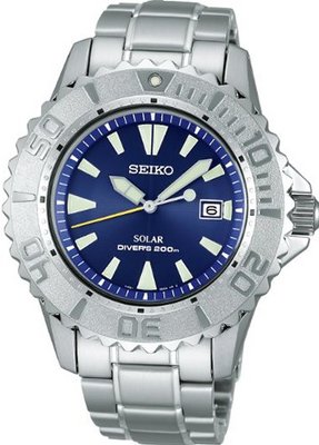 SEIKO PROSPEX diver scuba solar ppm backlash prevention bezel blue SBDN007 men