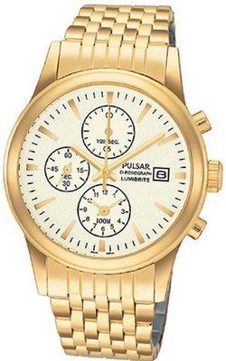 Pulsar Chronograph Two Tone PF8178