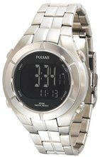 Pulsar PR2001 Digital Chronograph Silver-Tone