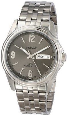 Pulsar PV3001 Analog Display Japanese Quartz Silver