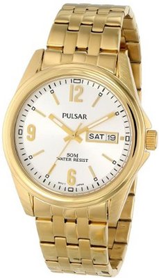 Pulsar PV3004 Analog Display Japanese Quartz Gold