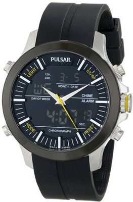 Pulsar PW6001 Analog-Digital Display Japanese Quartz Black