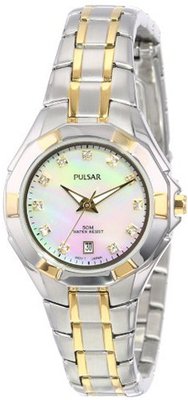 Pulsar Unisex PH7240 Analog Japanese-Quartz Two Tone