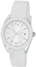 Puma Grip 3HD White Dial White Silicone Ladies PU102712005