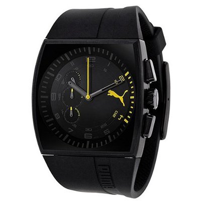 Puma Screen Chronograph Black Dial Black PVD PU102471002