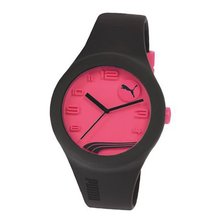 PUMA Unisex PU103001012 Form Neon Pink Analog Display Quartz Black