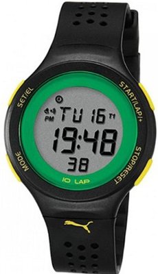 uPUMA Puma Faas 200 Digital Dial Black Silicone Unisex PU910931001 