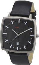 Pure Grey es Quartz 1665.9015 with Leather Strap