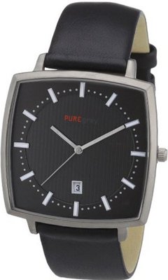 Pure Grey es Quartz 1665.9015 with Leather Strap