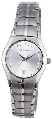 Pure Grey Quartz Titan Line 7552.90.91 with Metal Strap