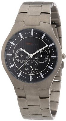Pure Grey Titanium Gents Multifunction Flat Line Nr. 1594 S