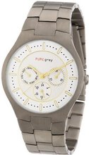 Pure Grey Titanium Gents Multifunction Flat Line Nr. 1594 W