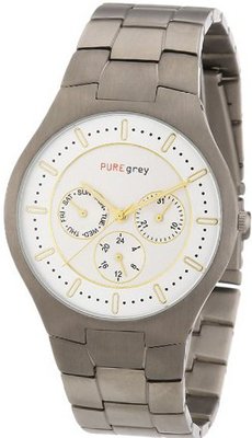 Pure Grey Titanium Gents Multifunction Flat Line Nr. 1594 W