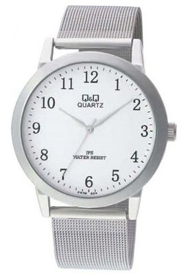 Classic Steel Stainless Steel Mesh Strap Big Dial Analog