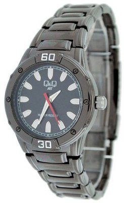 Q&Q #5218-502Y Black IP Sports Analog