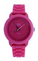 Q&Q 'Fruta' Pomegranate Pink Rubber Gum Fashion VRO8J001Y