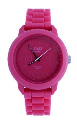 Q&Q 'Fruta' Pomegranate Pink Rubber Gum Fashion VRO8J001Y