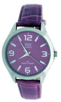 Q&Q Ladies Violet Leather Fashion C192J325Y