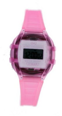 Q&Q #LL01J636Y Hot Pink LED Light Sport