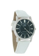 Q&Q Unisex Slim Elegant Leather Band #Q244-302Y
