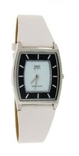 Q&Q Unisex Slim Elegant Leather Band #Q312-311Y