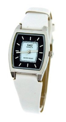 Q&Q White Elegant Leather Band #Q313-311Y