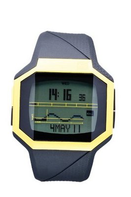 Quiksilver Addictiv Yellow Digital Surf M128TRBKY with Polyurethane Strap