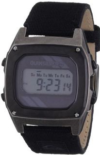 Quiksilver Live Wire Canvas Digital with Multicolour Dial Digital Display and Multicolour Fabric and Canvas Bracelet M166DW-SIL18T