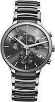 Rado Centrix Chronograph Dark Grey Dial Platinum-tone Ceramic R30122122