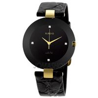 Rado Coupole Black Dial Leather R22828715