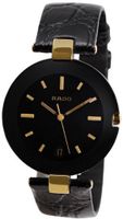 Rado R22828155 Coupole Black Leather Bracelet